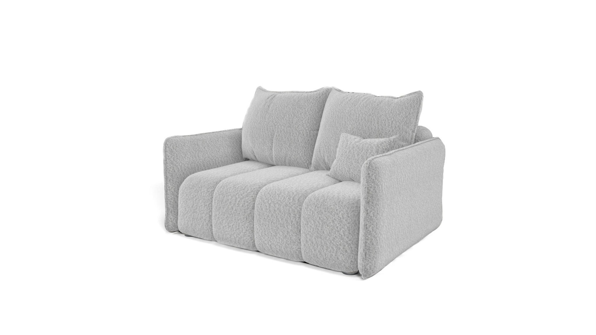 SOFA 2-sitzer Morgano - Hellgrau, Holzwerkstoff/Textil (150/86/102cm) - Fun Möbel