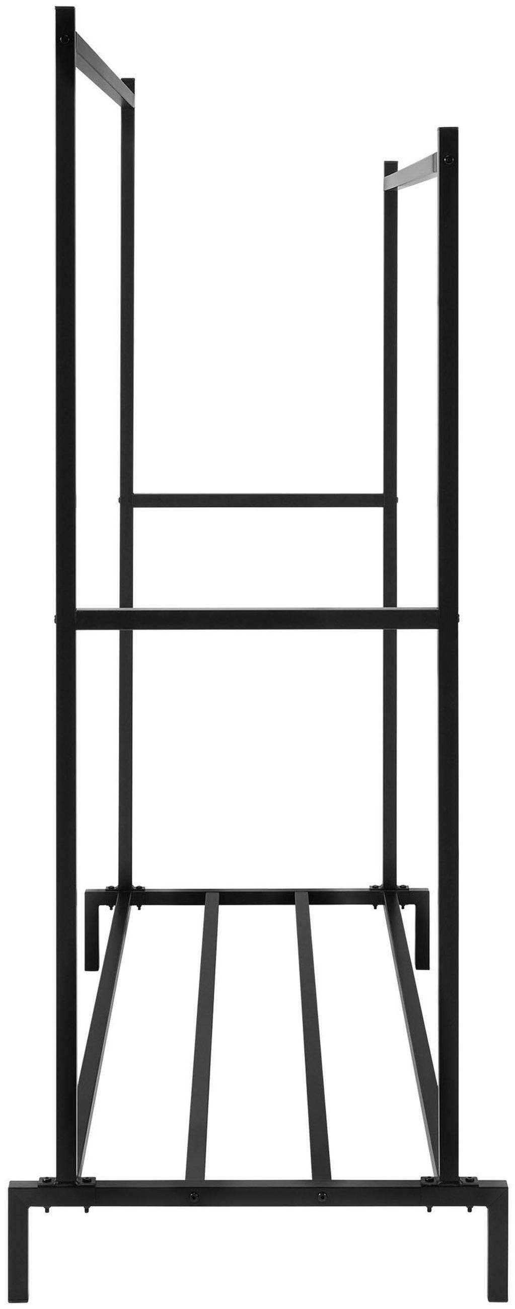 KLEIDERSTÄNDER Emil 150x62x160cm Metall Schwarz Kleiderstange - Schwarz, Metall (150/160/62cm) - DELUKE