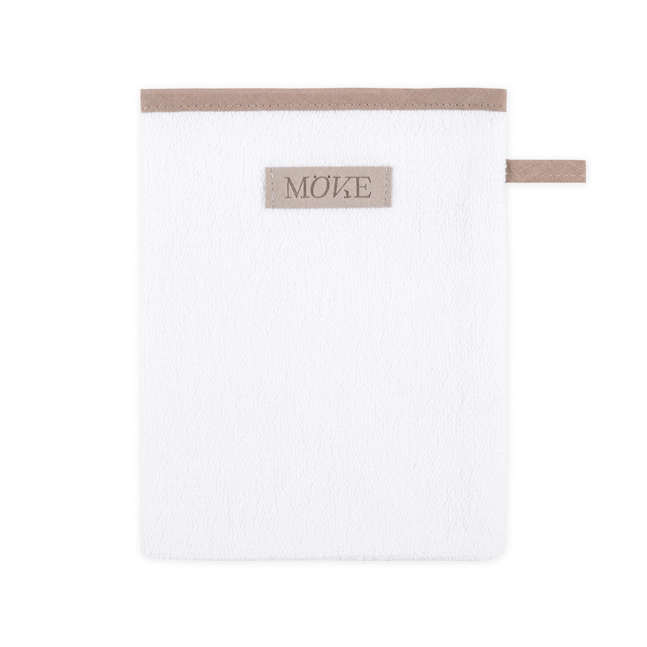 WASCHHANDSCHUH SAUNA - Weiß, Textil (20/15cm) - MÖVE