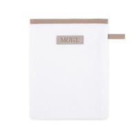 WASCHHANDSCHUH SAUNA - Weiß, Textil (20/15cm) - MÖVE