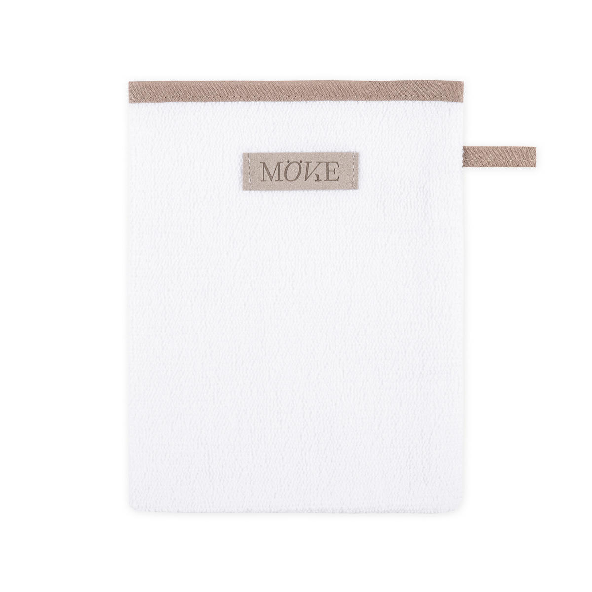 WASCHHANDSCHUH SAUNA - Weiß, Textil (20/15cm) - MÖVE