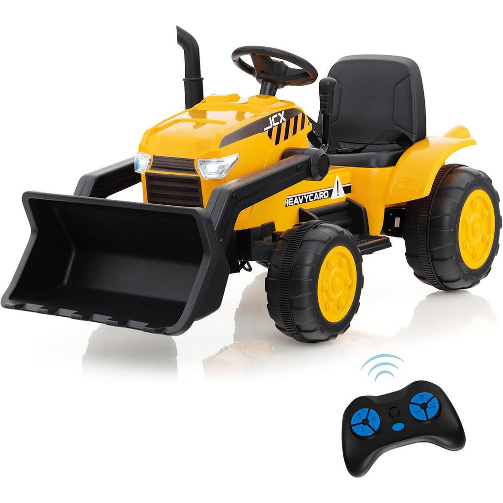 COSTWAY DĚTSKÝ BAGR 12V žlutý