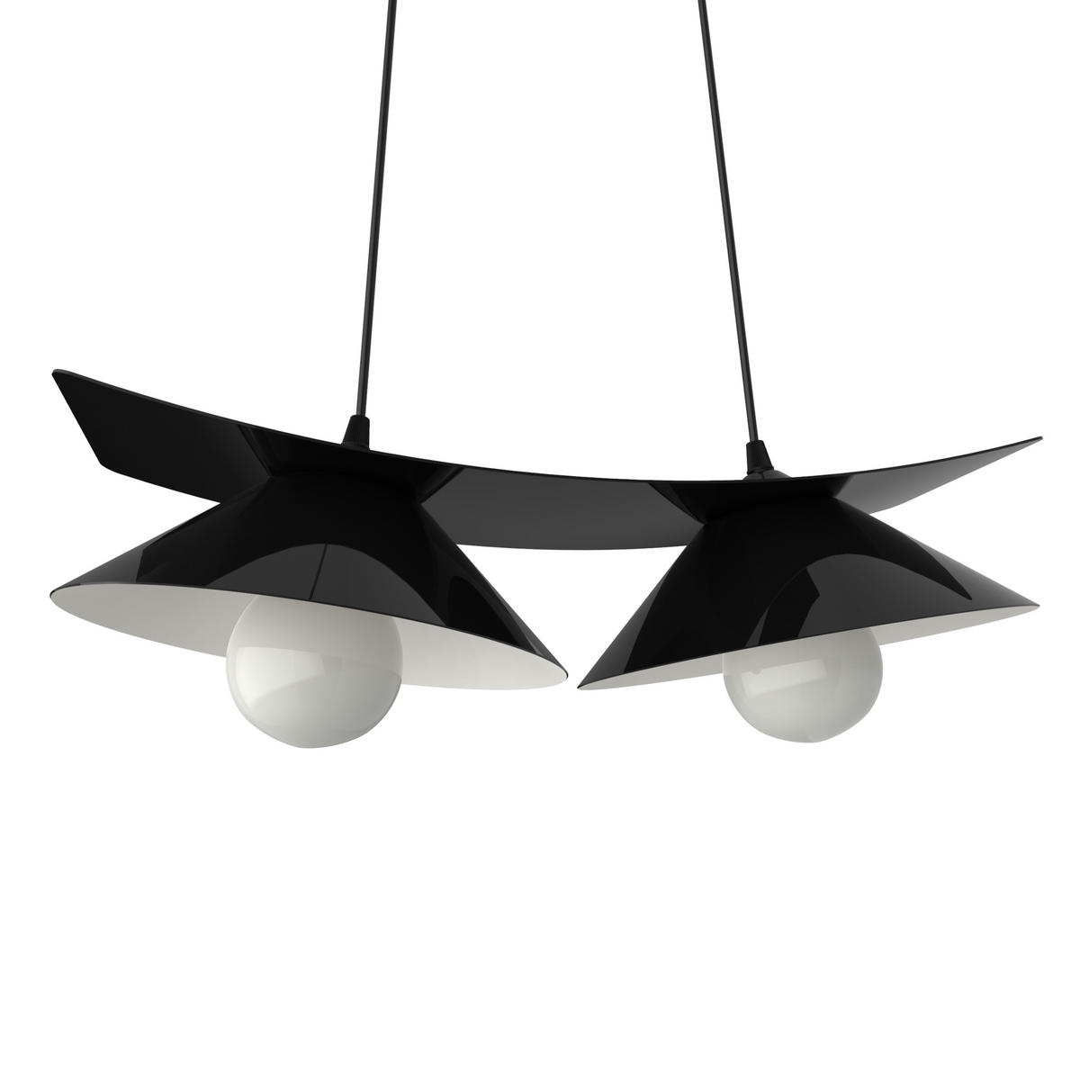 HÄNGELEUCHTE - Schwarz, Metall (70/25/16cm) - Lumicom