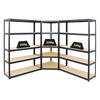 ECKREGAL Elephant 2er-Set mit Schwerlastregal Big Elephant Fachlast 250 kg Schwarz - Schwarz, Metall (120/180/45cm) - PROREGAL