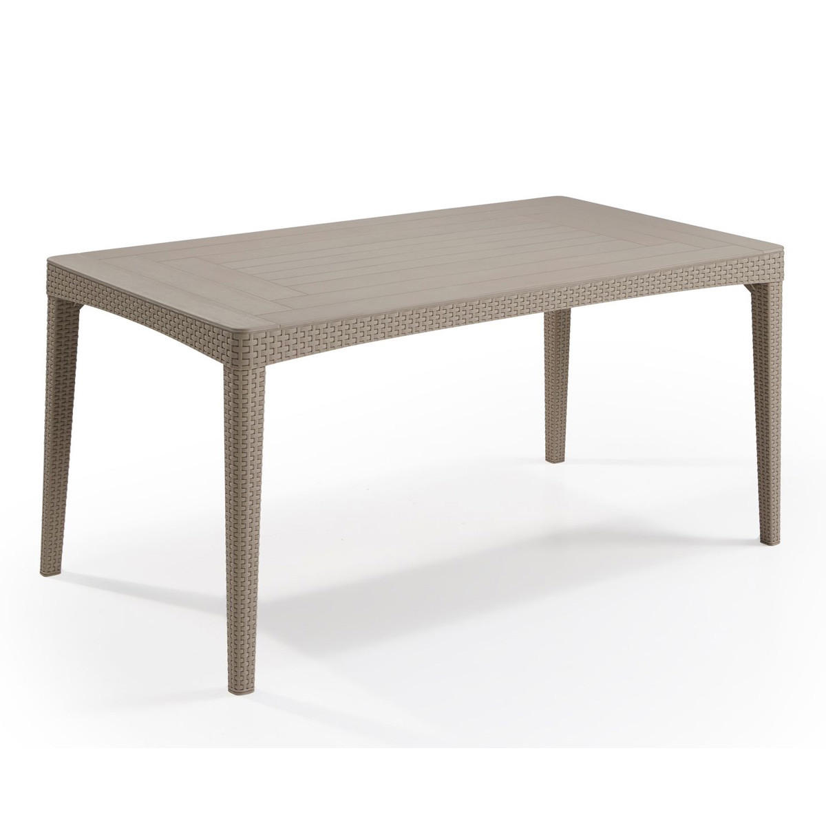 GARTENTISCH Girona Tisch Cappuccino - Braun, Kunststoff (160/90/74cm) - Allibert