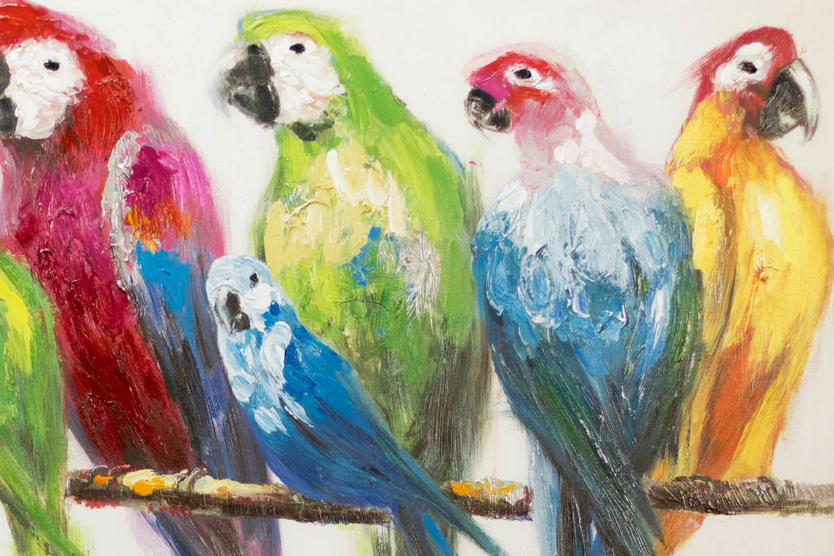 ACRYLBILD HANDGEMALT 120/60 cm - Multicolor, Holz/Textil (120/60cm) - KUNSTLOFT