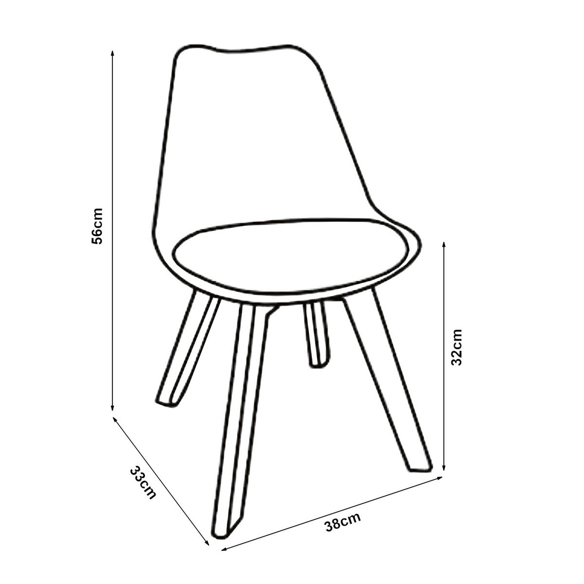KINDERSTUHL Elvdal - Naturfarben/Mintgrün, Holz/Kunststoff (38/56/33cm) - [en.casa]