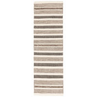 NATUR TEPPICH LÄUFER WOLLE RANA STREIFEN - Beige/Braun, Textil (70/130cm) - Pergamon