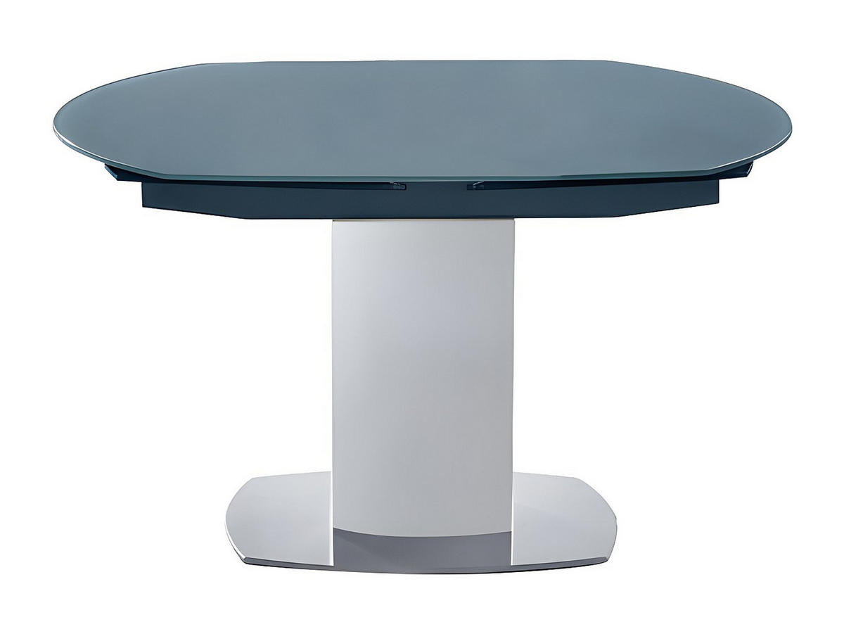 ESSTISCH ausziehbar - Glas & Metall - Grau - TALICIA - Grau, Glas (105/190/75cm) - Vente-Unique