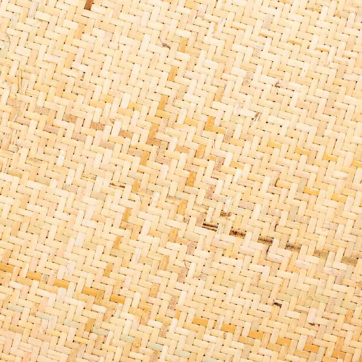 HOCKER aus Holz und Rattan, braun, 40x45cm - Braun, Holz (40/45/40cm) - Wanderlust