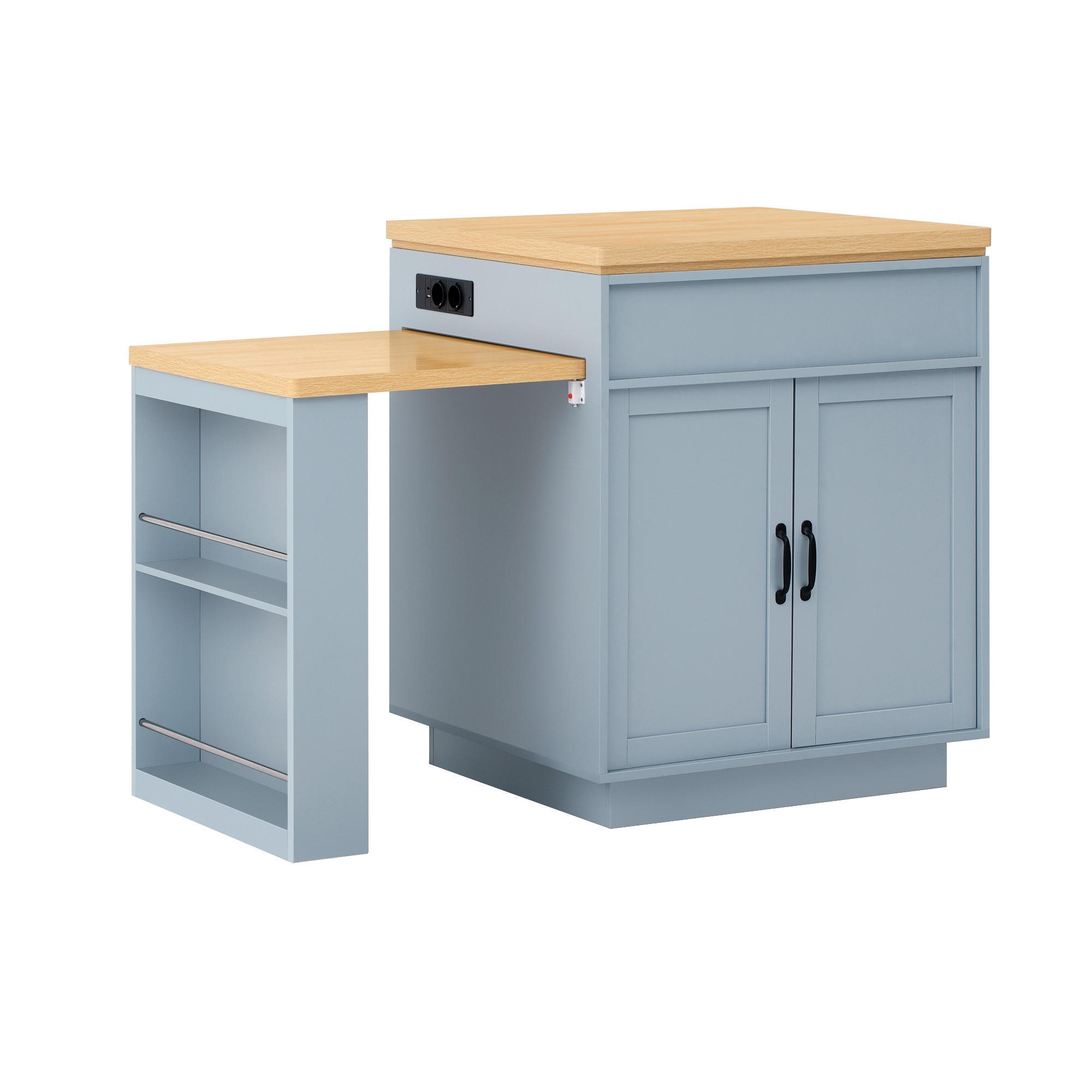 ComfortXL Kücheninsel Blau 125.5x93x71 cm