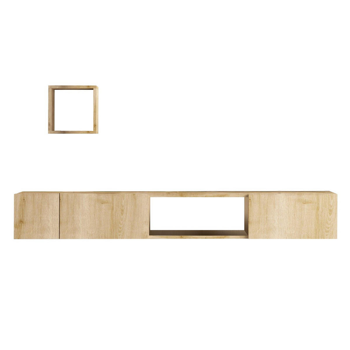 TV-MÖBEL Avior Beige - Beige, Holz (180/25/32cm) - Habitat Garten