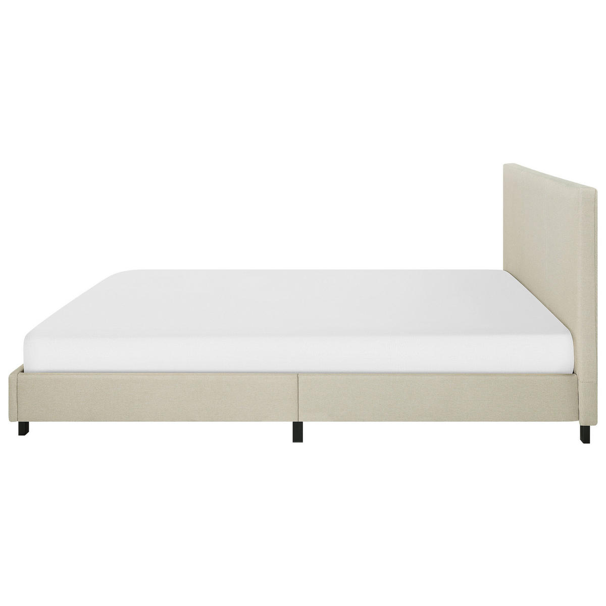 POLSTERBETT 180/200cm Beige Albi - Beige, Textil (180/200cm) - Beliani