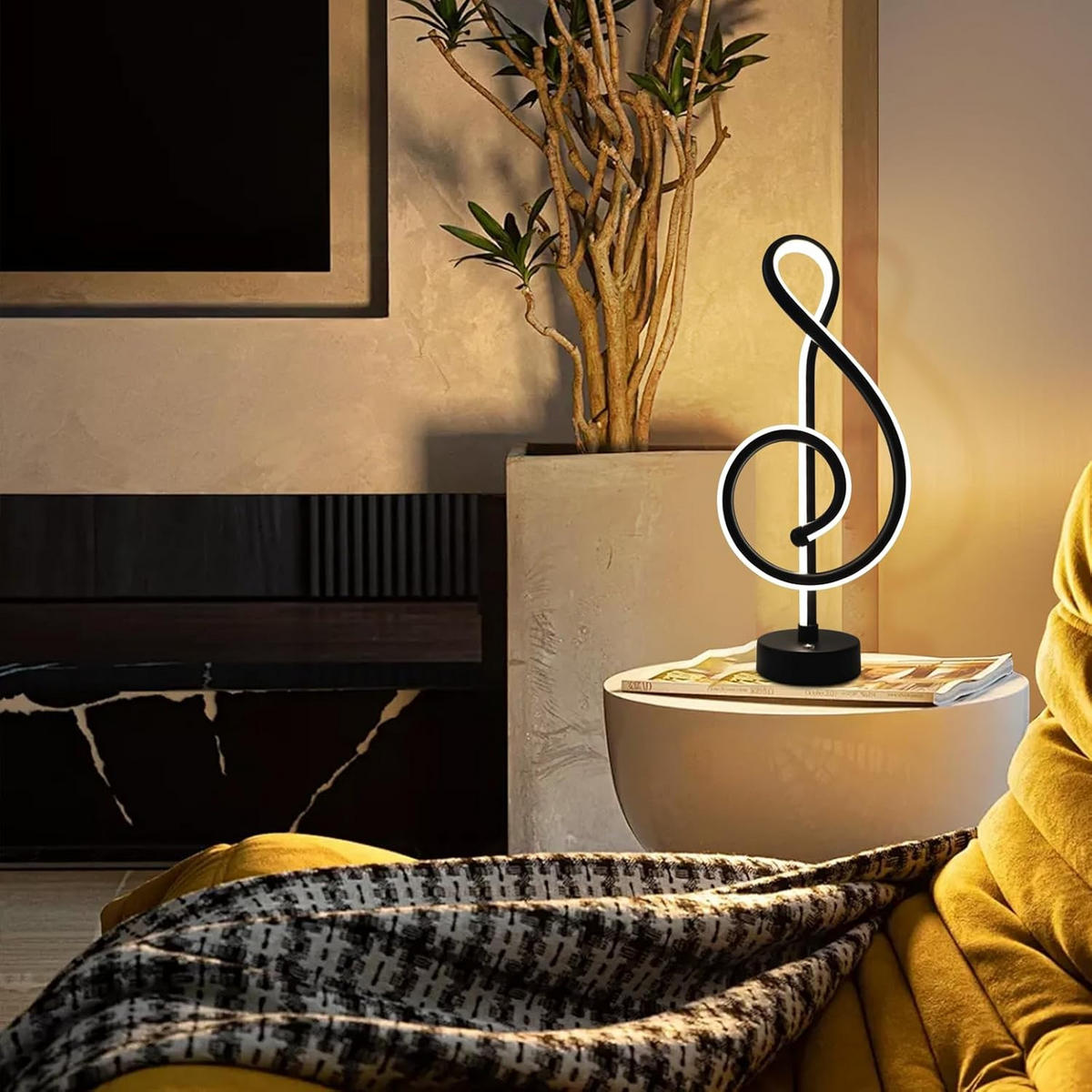 TISCHLAMPE Flimspar 16.5/2.5/38.5 cm - Schwarz, Metall (38.5/16.5/2.5cm) - ZMH