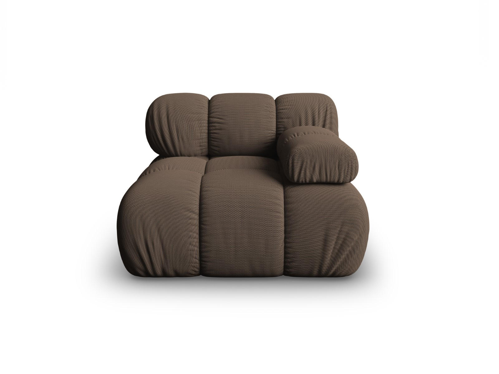 MODUL rechts Bellis aus 3D-Stoff braun - Braun, Textil (94/70/94cm) - Micadoni
