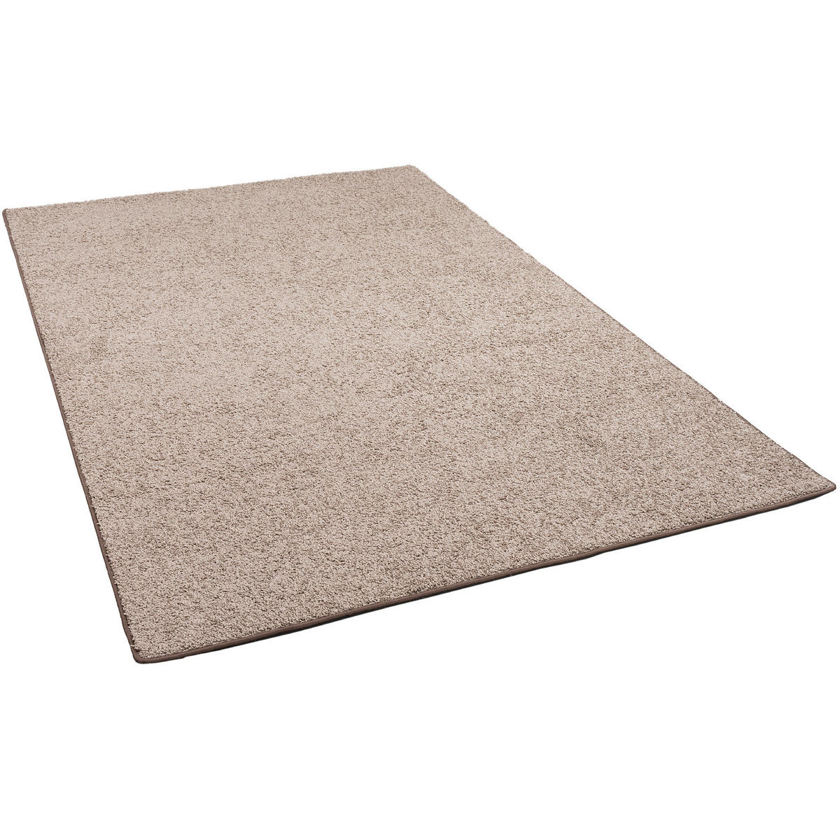HOCHFLOR VELOURS TEPPICH MONA - Taupe, Textil (160/240cm) - Snapstyle