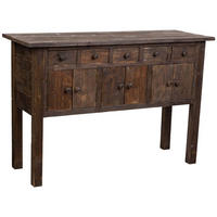 SIDEBOARD mit 5 Schubladen und 6 Türen 120x43x80 cm Braun - Braun, Holz (120/80/43cm) - Wanderlust