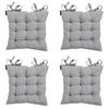 SITZKISSEN Neapel 46/46 cm 4er-Set - Grau, Textil (46/8/46cm) - Madison
