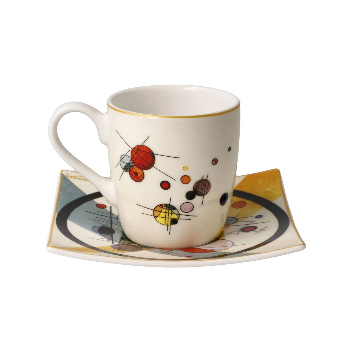 ESPRESSOTASSE Kreise im Kreis - Artis Orbis Wassily Kandinsky Bunt Fine Bone China - Multicolor, Keramik (0.35L) - Goebel