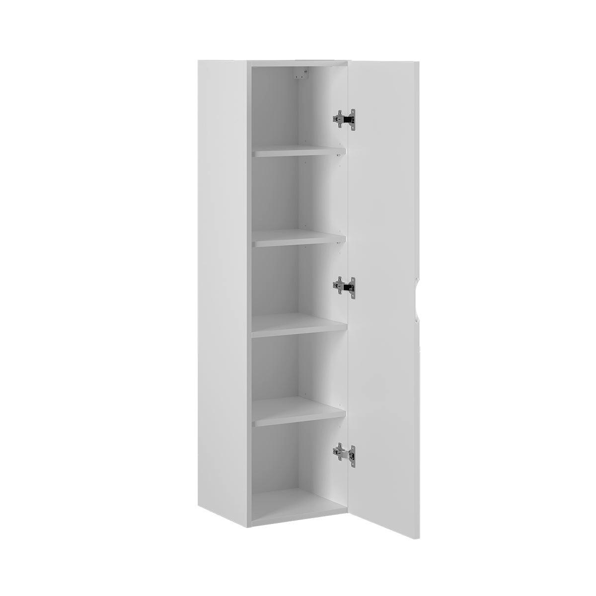 HOCHSCHRANK Soline Weiß - Weiß, Holzwerkstoff (34.5/130/31.8cm) - Petits-meubles