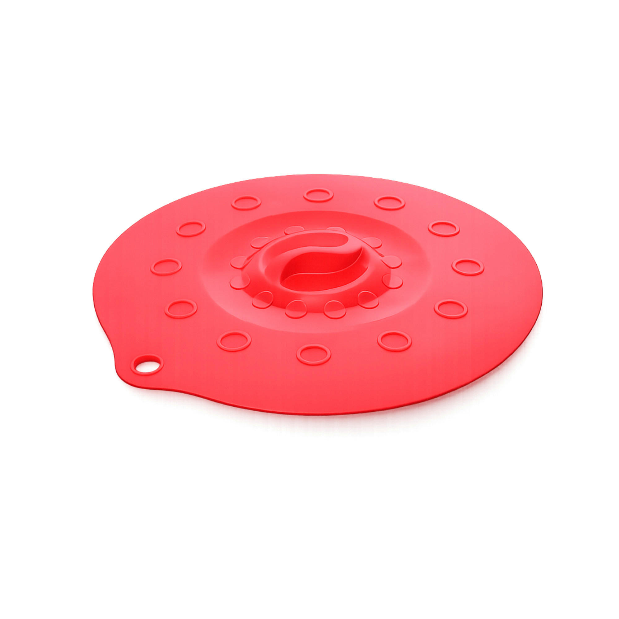 SILIKONDECKEL 23cm „FUNNY KITCHEN“ rot - Rot, Kunststoff (23/23/0.5cm) - Magu Cera