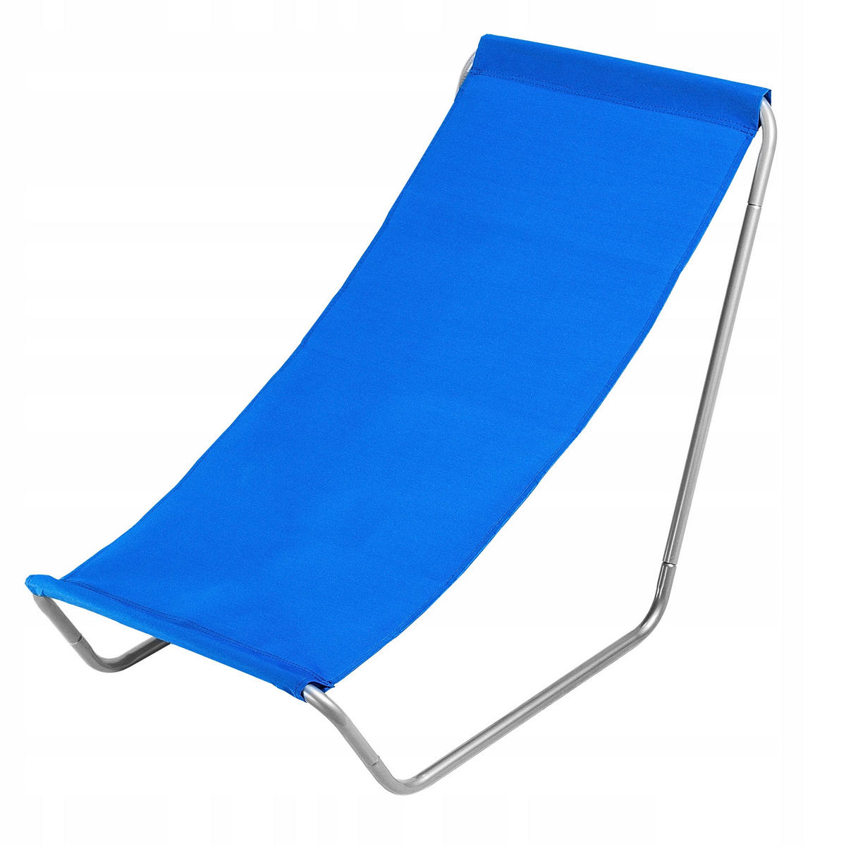 STRANDLIEGE mit Bezug, Blau - Blau, Metall (51/96cm) - KADAX