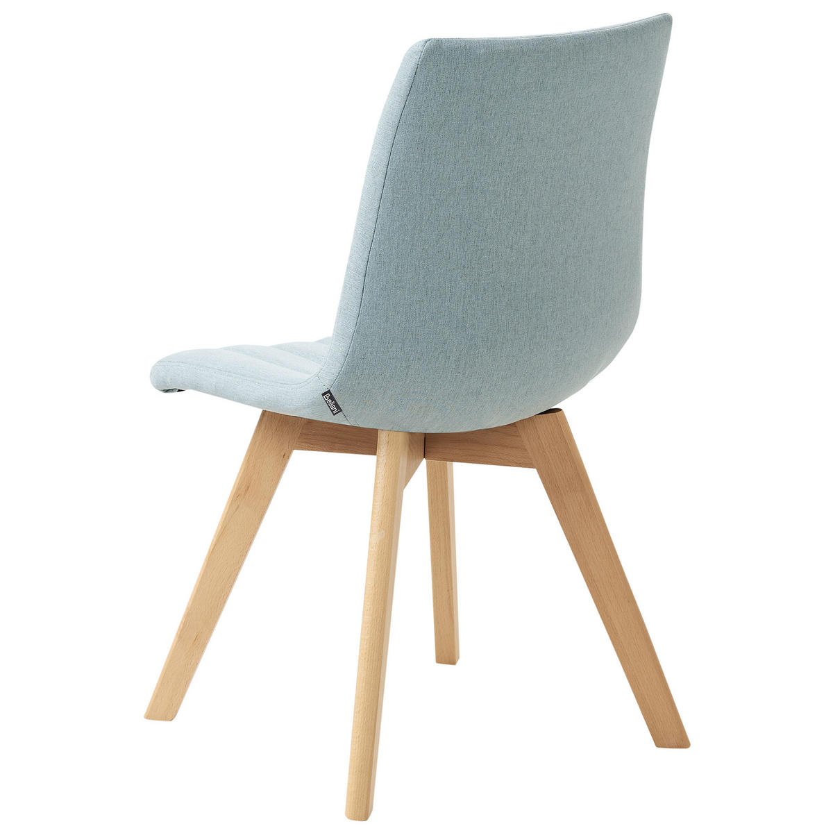 ESSZIMMERSTUHL 2er-Set Hellblau Calgary - Blau/Braun, Textil (48/86/56cm) - Beliani