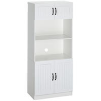 HIGHBOARD 70/170/40 cm Weiß aus MDF mit verstellbaren Einlegeböden - Weiß, Holzwerkstoff (40/170/70cm) - OKMYHOME