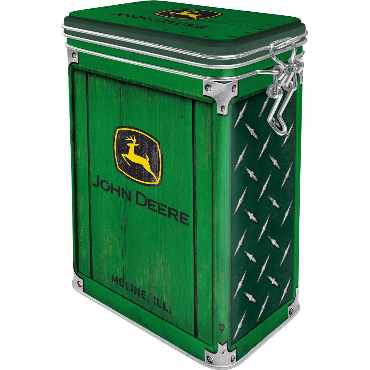 AROMADOSE John Deere Diamond Plate Green - Multicolor, Metall (11/17.5/7.5cm) - Nostalgic-Art