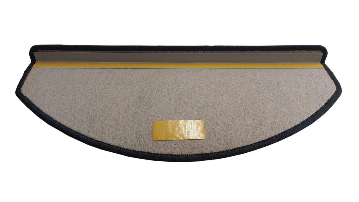 STUFENMATTE Set. 15 Stück "Florenz" Sisal Optik Flachgewebe Anthrazit 24 x 65 cm - Anthrazit, Textil (24/65/4cm) - oKu-Tex