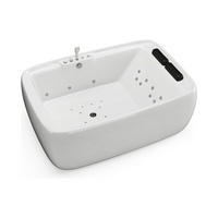 WHIRLPOOL-BADEWANNE - 2 Personen - Weiß - 390 l - 180 x 120 x 60 cm - VOLUTA - Weiß, Kunststoff (180/60/120cm) - Vente-Unique