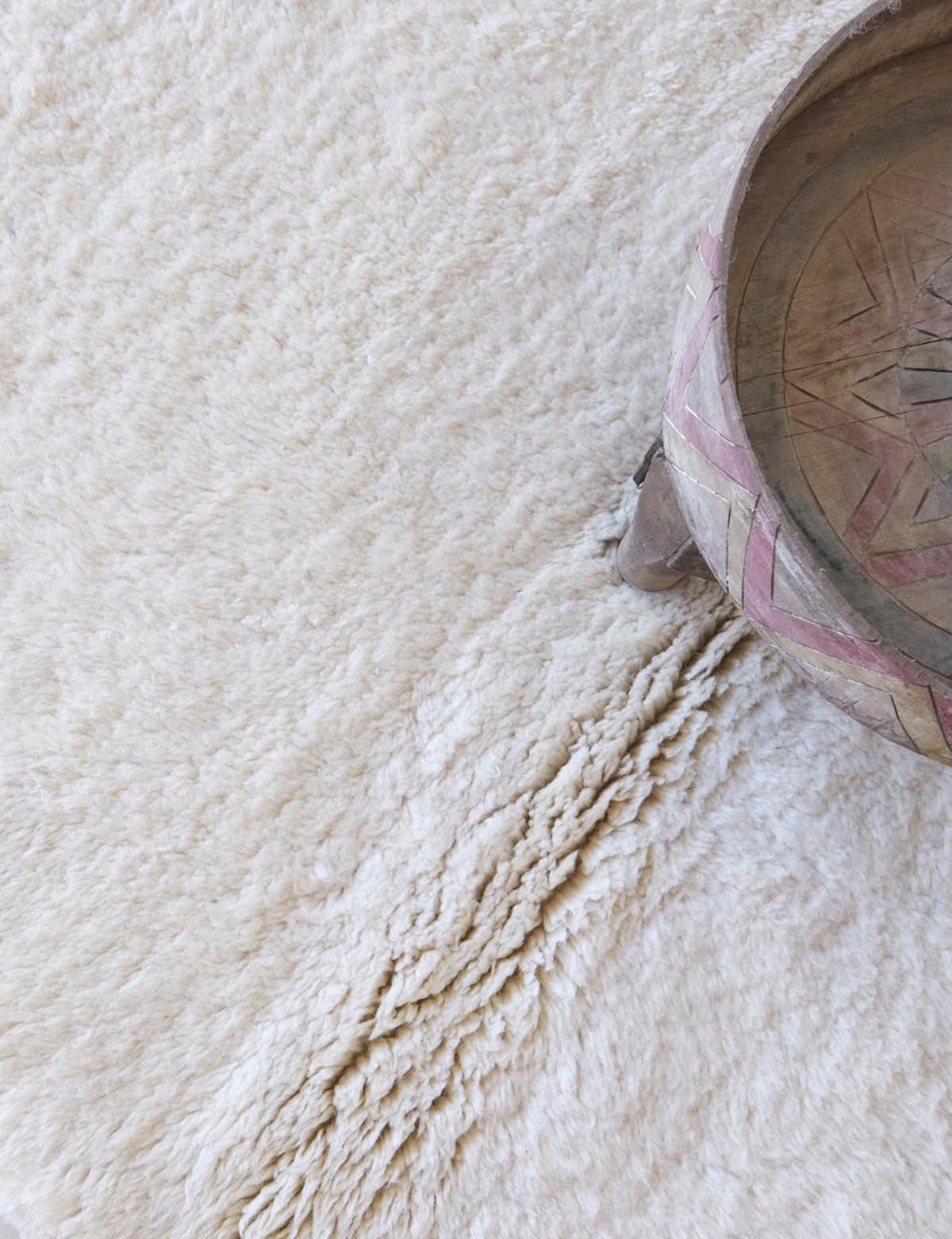 BERBERTEPPICH weich Wolle 118x 153 cm - Beige, Naturmaterialien (118/153cm) - AFK Living