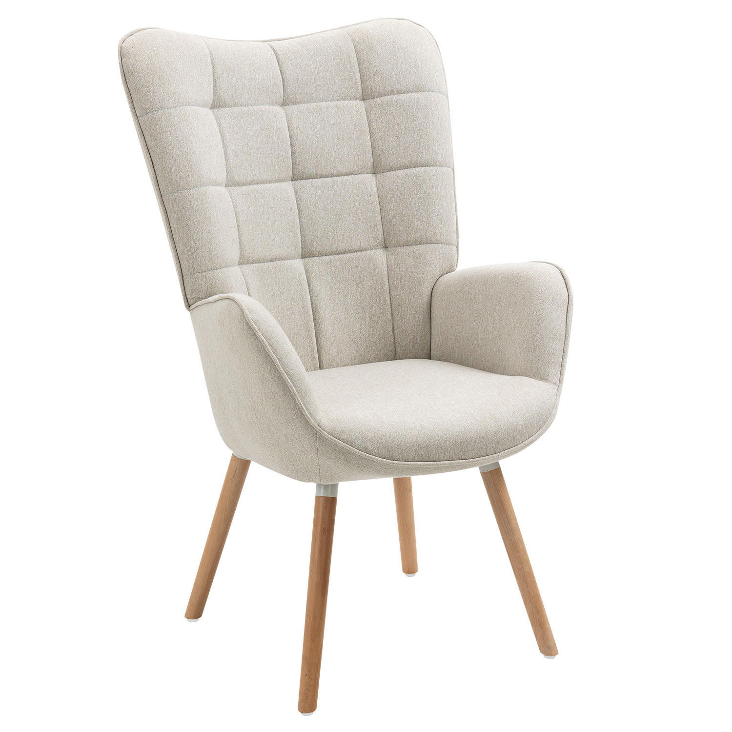 Meubles Cosy Relaxsessel Beige 53x106x66 cm