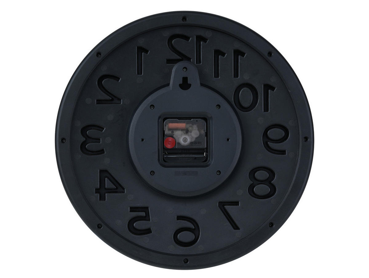 WANDUHR Elevated Ø33,5 cm - Schwarz, Kunststoff (33/5/33cm) - Karlsson