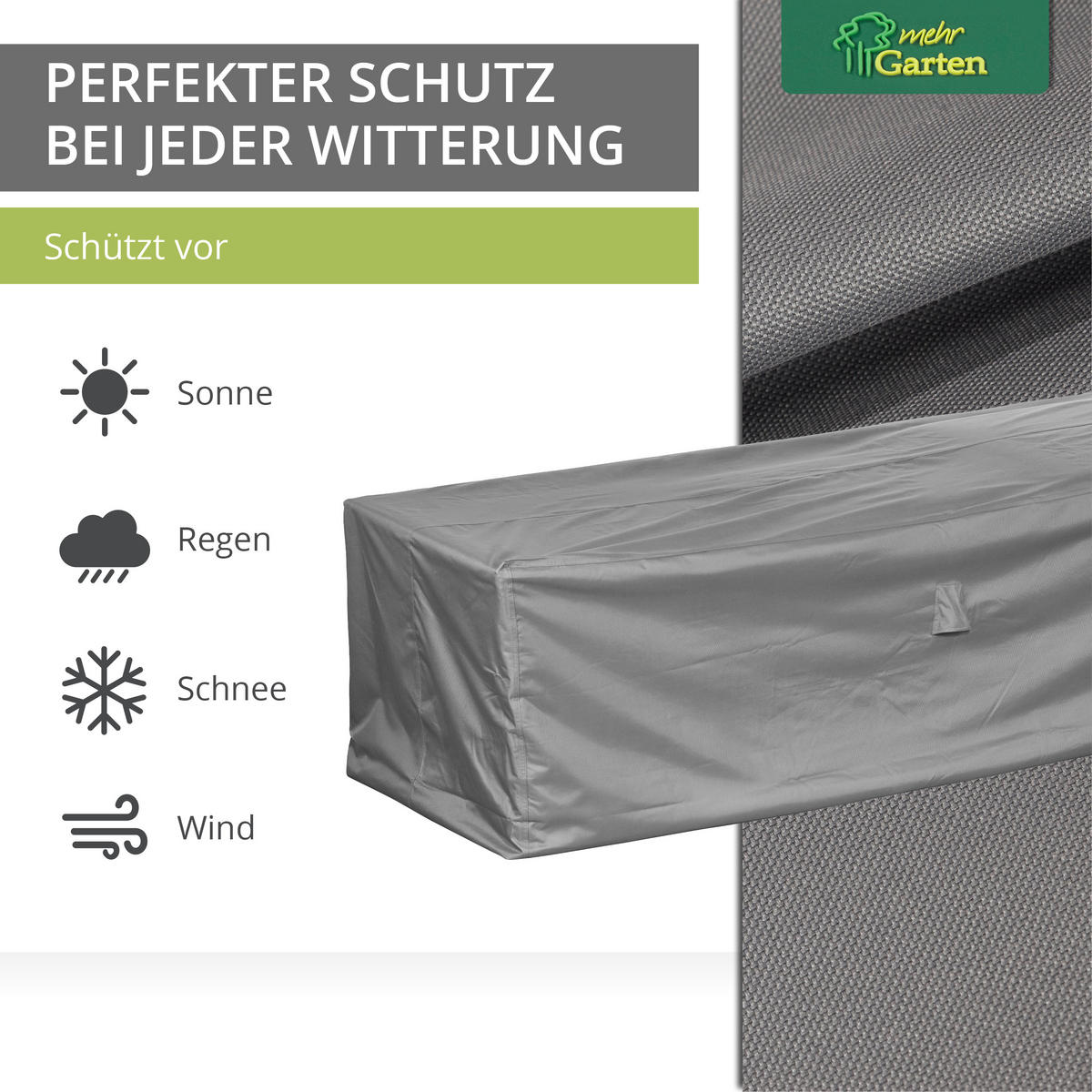 SCHUTZHÜLLE für Loungesofa SHP-20064 - Grau, Kunststoff (220/80/90cm) - mehr Garten