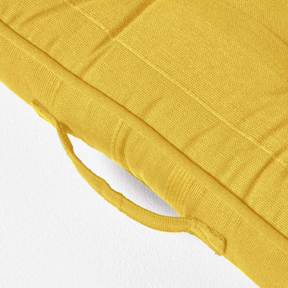 SITZKISSEN Rajput gelb 40/40/8 cm - Gelb, Textil (40/40/8cm) - Homescapes