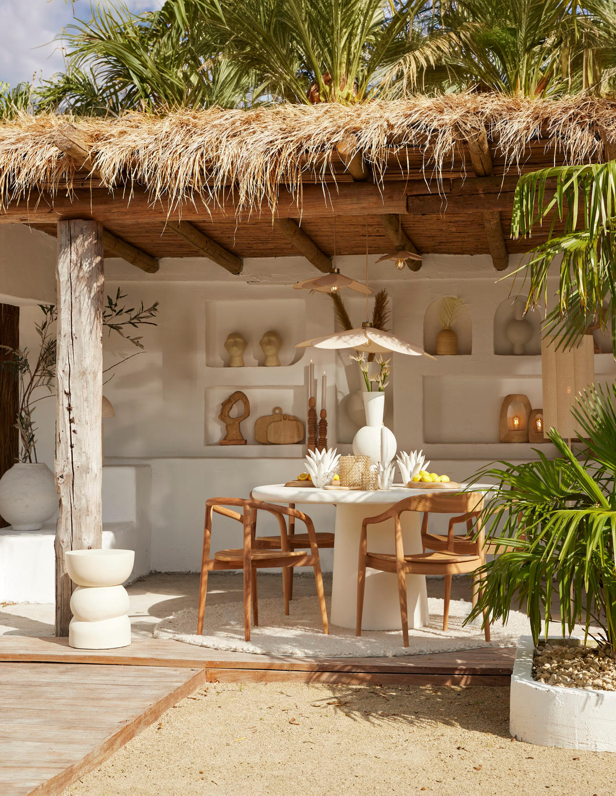 ESSTISCH Kulona Weiß Ø140/76 cm - Weiß, Holz (140/140/76cm) - Light & Living