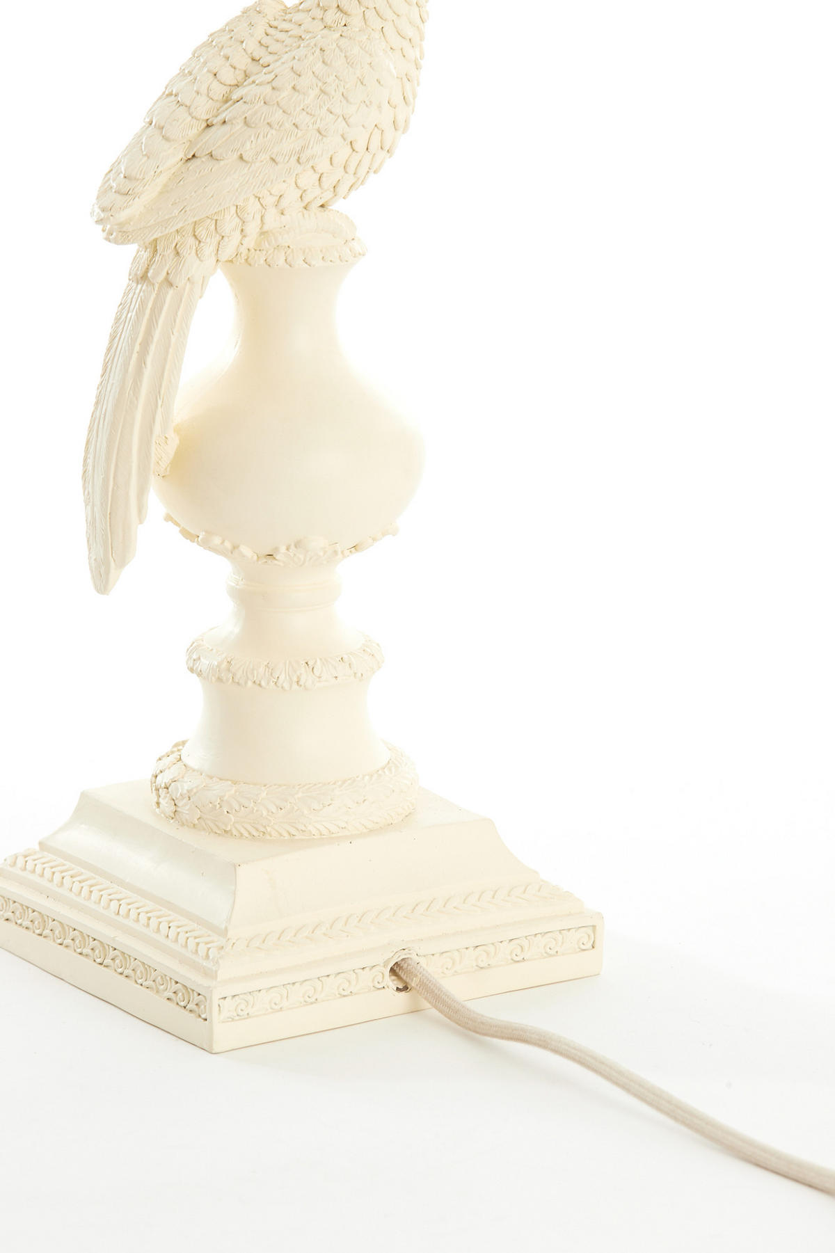 LAMPENFUSS Nyasa Weiß 14,5/14,5/46,5 cm - Weiß, Kunststoff (14.5/14.5/46.5cm) - Light & Living