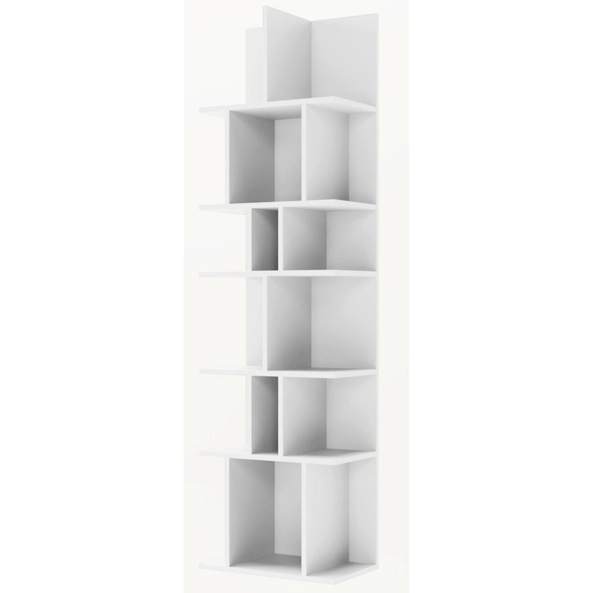 REGÁL Bemmi biely, 180 × 50 cm - biela, kompozitné drevo (50/180/30cm) - Selsey
