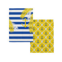 GESCHIRRTUCH (2 tlg) sail 70x50 cm mehrfarbig - Multicolor, Textil (70/50cm) - Happy Friday