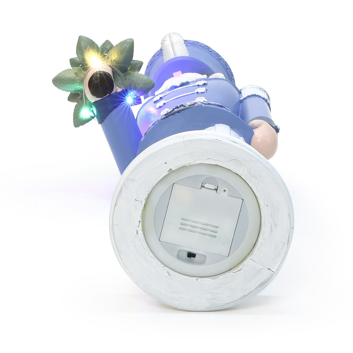 NUSSKNACKER Figur mit LED | B18.5 x T19 x H55 cm - Blau, Kunststoff (18.5/55/18.5cm) - 24Bottles