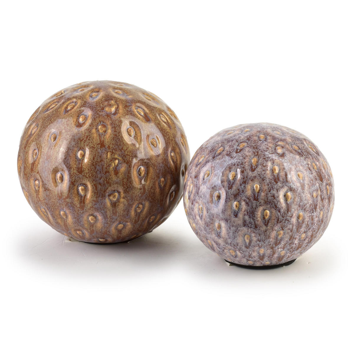 DEKO-KUGEL Saggio Braun 10/10/9 cm Keramik - Braun, Keramik (10/10/9cm) - Mondex