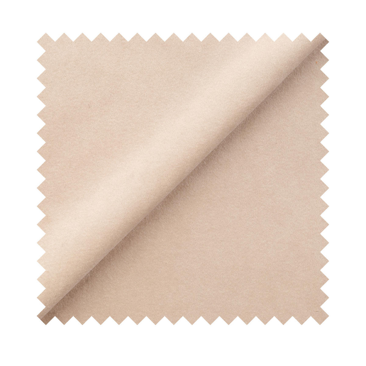 ECKSOFA Dandelino Beige mit Velours-Bezug, rechts - Beige/Schwarz, Kunststoff/Textil (172/271cm) - Selsey
