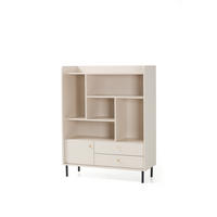 BÜCHERREGAL ASTREA 103,5x42x133 cm, Regal Beige - Beige, Holzwerkstoff (103.5/133/42cm) - MASSENO
