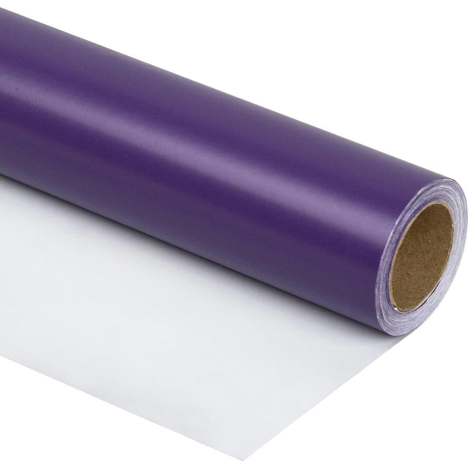 GESCHENKPAPIER Rolle 44,5 cm x 10 m Dunkelviolett - Lila, Papier (44.5/1/1000cm)