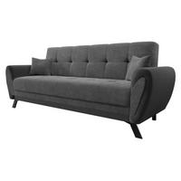 SCHLAFSOFA Kaja - Dunkelgrau/Schwarz, Holz/Textil (228/93/90cm) - MIRJAN24