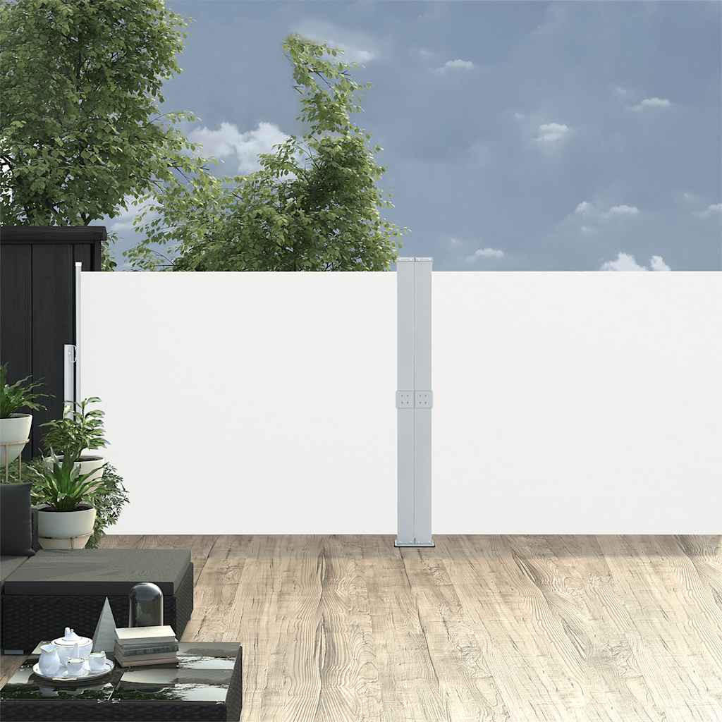 AUSZIEHBARE Seitenmarkise 140x1200 cm Creme - Creme, Textil (140/140/1200cm) - furnicato