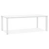 SCHREIBTISCH Glas Chromakzente Für Besprechungsraum KERIX, Weiß 200x100x74 cm - Weiß, Glas/Metall (100/200/74cm) - KADIMA DESIGN
