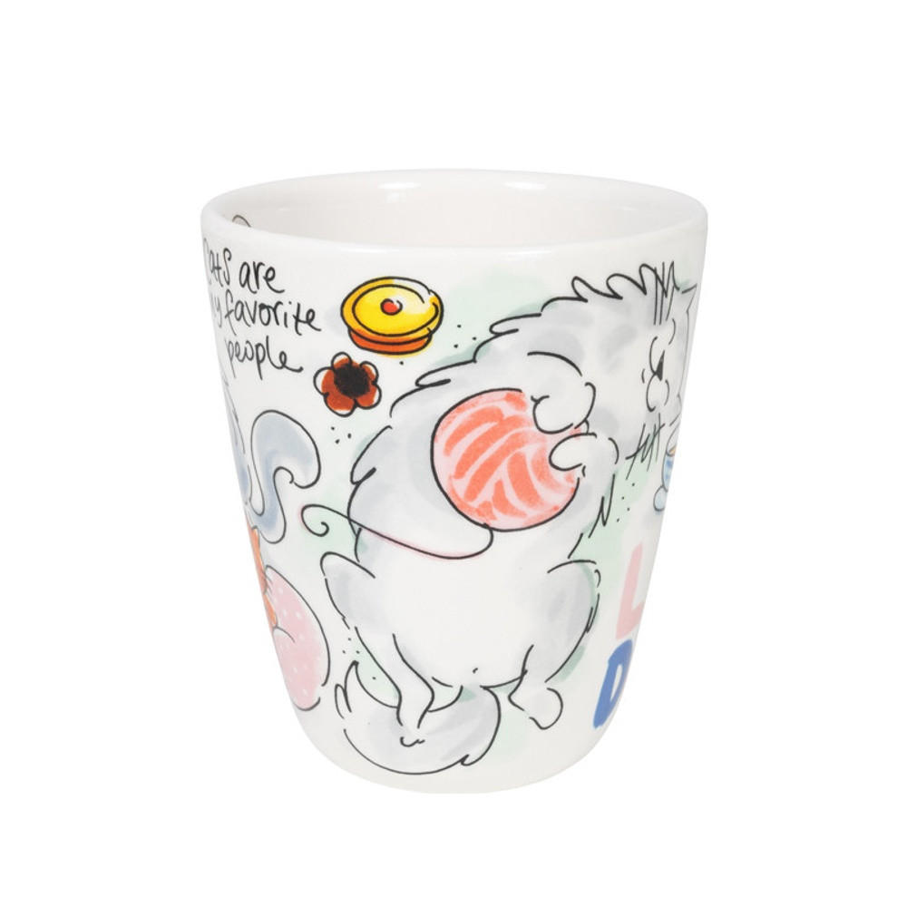 BECHER Katze in Bunt - 350 ml - Multicolor, Keramik (0.35L) - Blond Amsterdam