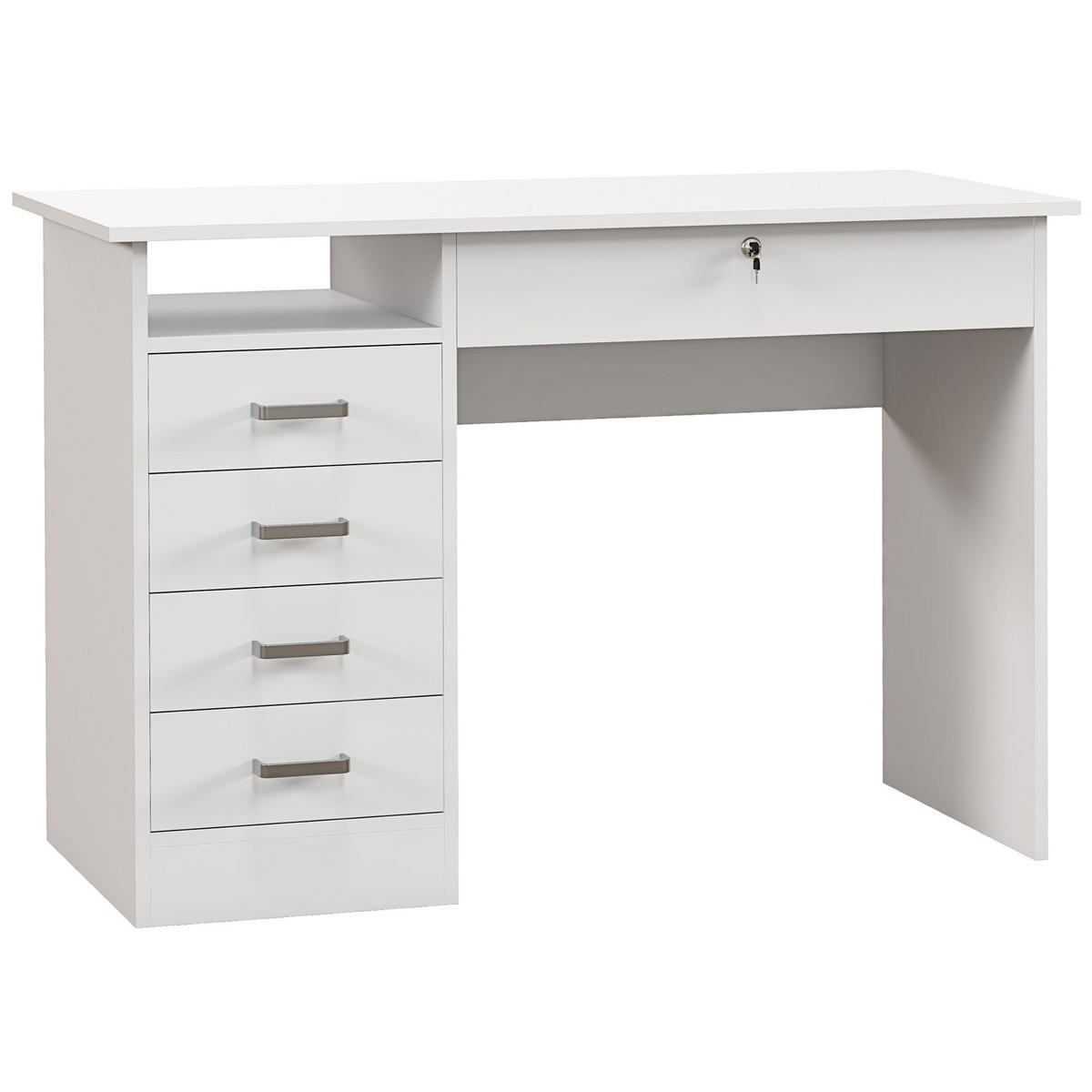 BÜROTISCH Weiß 1 Stück - Weiß, Holzwerkstoff (50/110/76cm) - GiPP